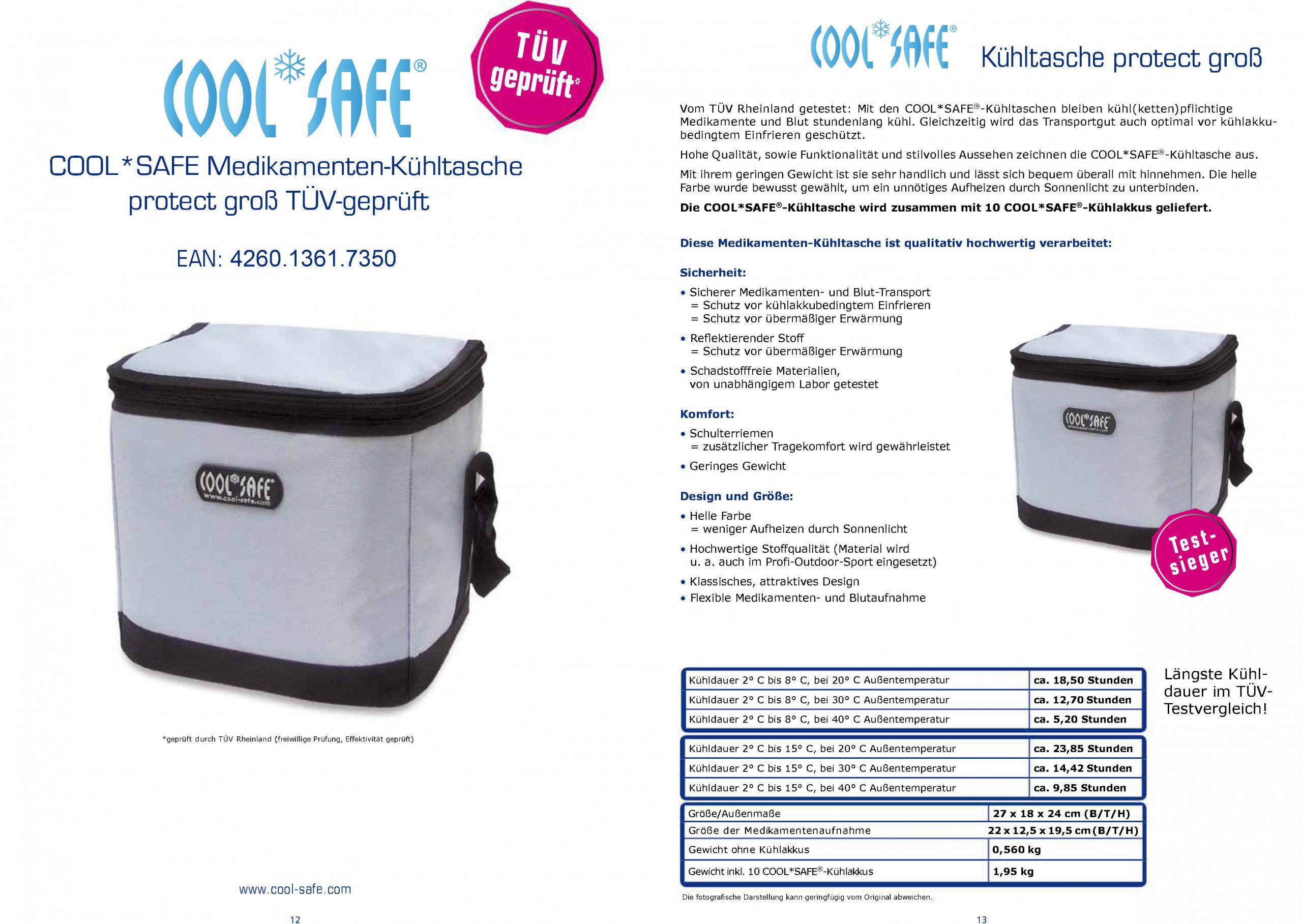 COOLSAFE Kühlakku-Set m.6 Akkus -  - Internet-Apotheke und  Versand-Apotheke: Medikamente und Arzneimittel online bestellen