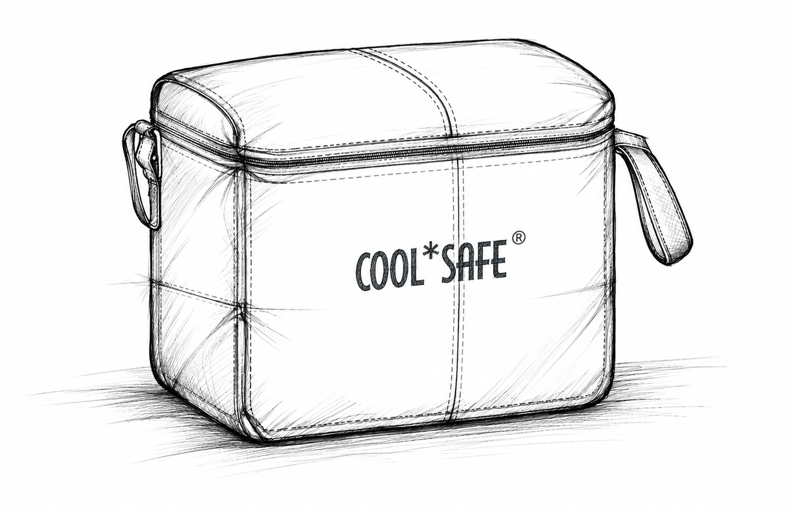 COOL*SAFE Kühltasche als Skizze